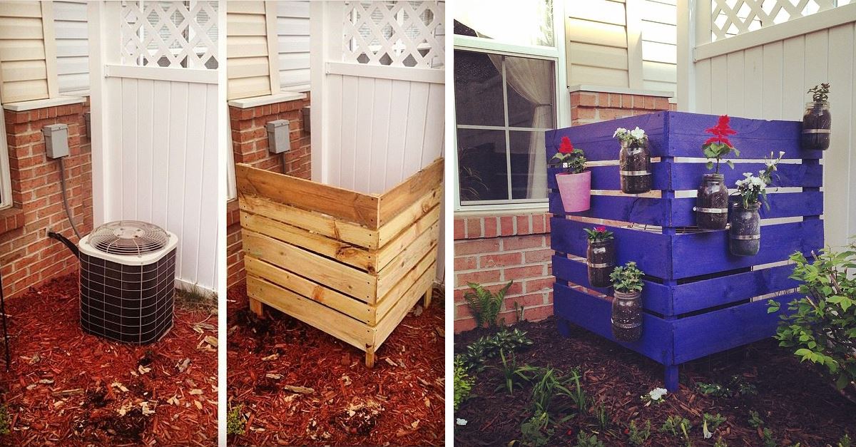 CovertAire2's tweet photo. No one can doubt the value of air conditioning. But sometimes the outdoor condensing unit fail to gel with the outdoor landscaping. Check out this DIY HVAC decor! https://t.co/kTBUwrrFpe