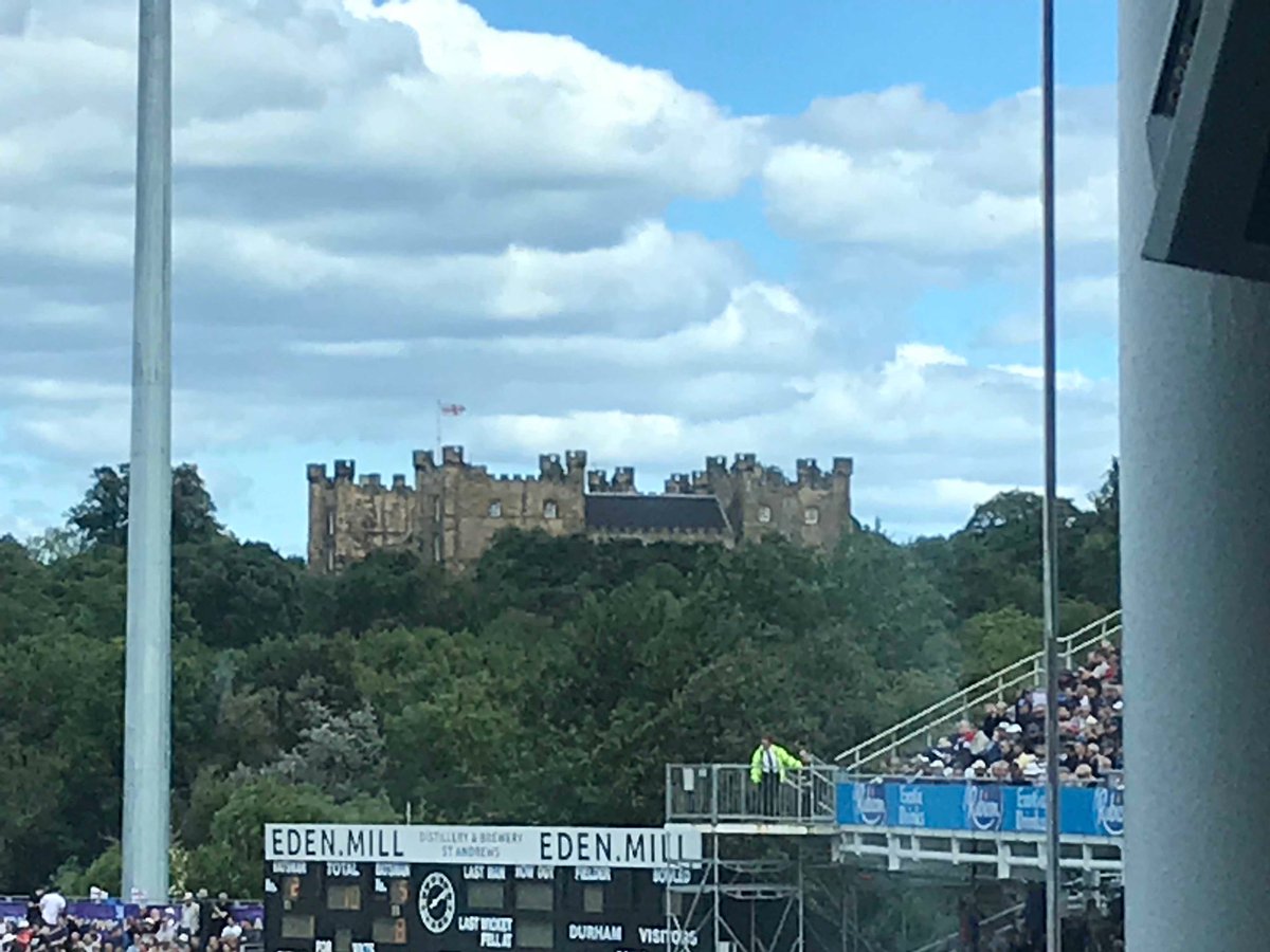 gouldynews's tweet photo. Lumley Castle back of Chester Le street ground - that place where Shane Watson and @BrettLee_58 saw that ghost that time https://t.co/EztOBweQtx