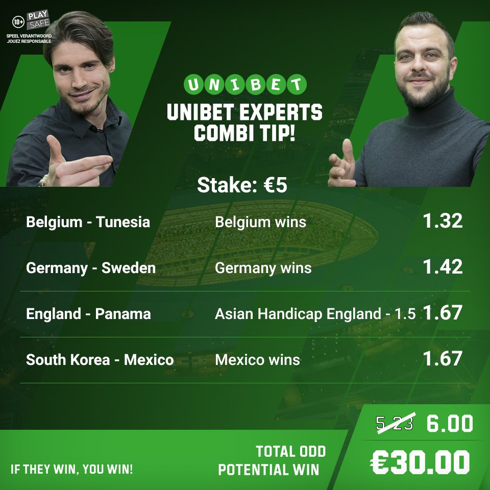 unibetbelgium's tweet photo. ๐ค WIN โฌ30.00 Free Bet! ๐ค
๐ & โค๏ธ๏ธ the image of the Expert Combi Tip & win the potential pay-out!
๐โโ๏ธ 5 winners who Liked & RTed this visual IF the bet is winning!
Combi Tip
NLBE ๐ https://t.co/3vu7dyZ3Yn
FRBE ๐ https://t.co/xYMwZCK4OX
๐ T&C apply
#UnibetExperts https://t.co/9xtqtURlTZ