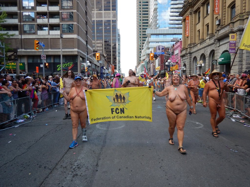 “PRIDE Parade 2018 Federation of Canadian Naturists Walk in PRIDE Parade ht...