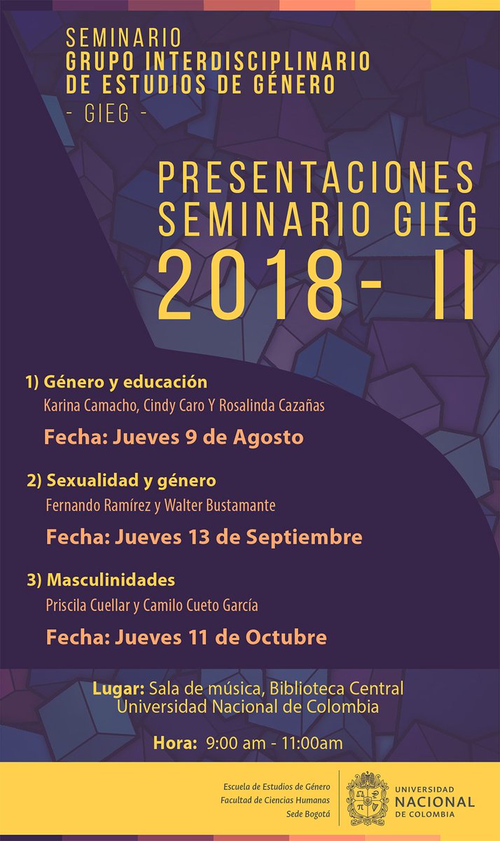 Escuela de Estudios de Género - UNAL - tweet media