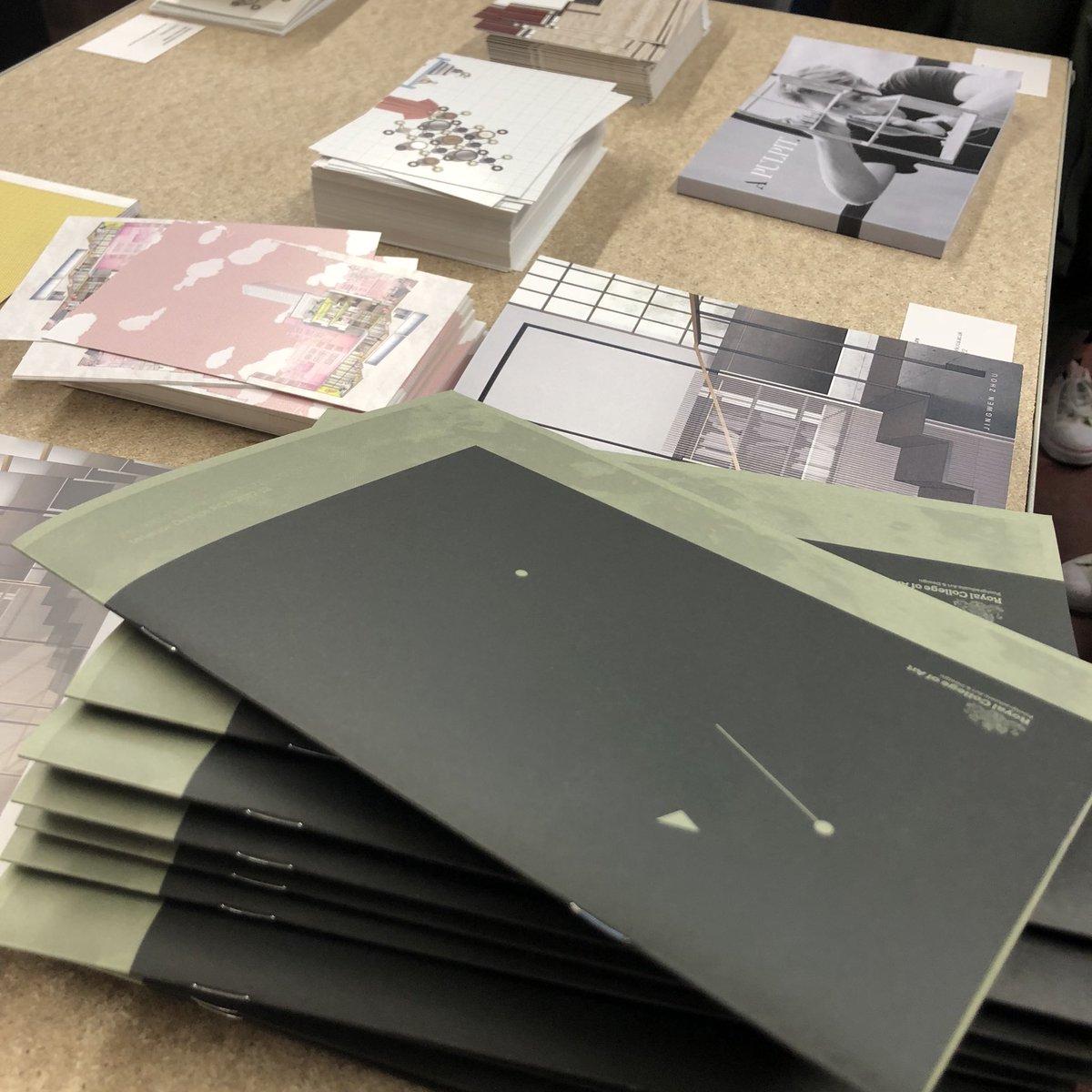 fielddotstudio's tweet photo. Really enjoyed the @RCAarchitecture show last night. Nice to see so many people pick up the publication. Thanks to @PressisionLtd &amp; @FedrigoniPapers #design #print https://t.co/9kpvd7UJeI