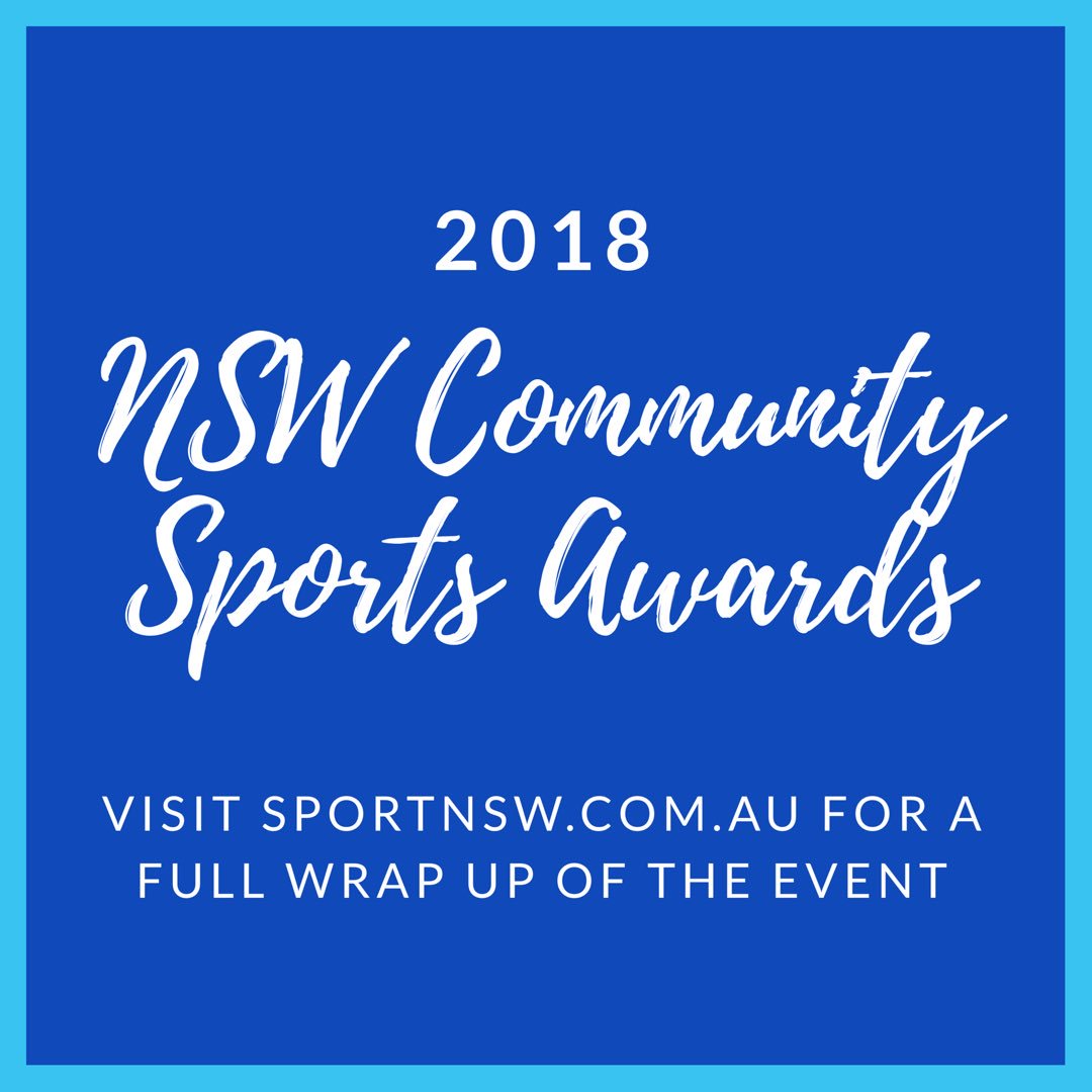 Sport NSW on Twitter "Thank you for following the 2018 NSW Community Sports Awards and