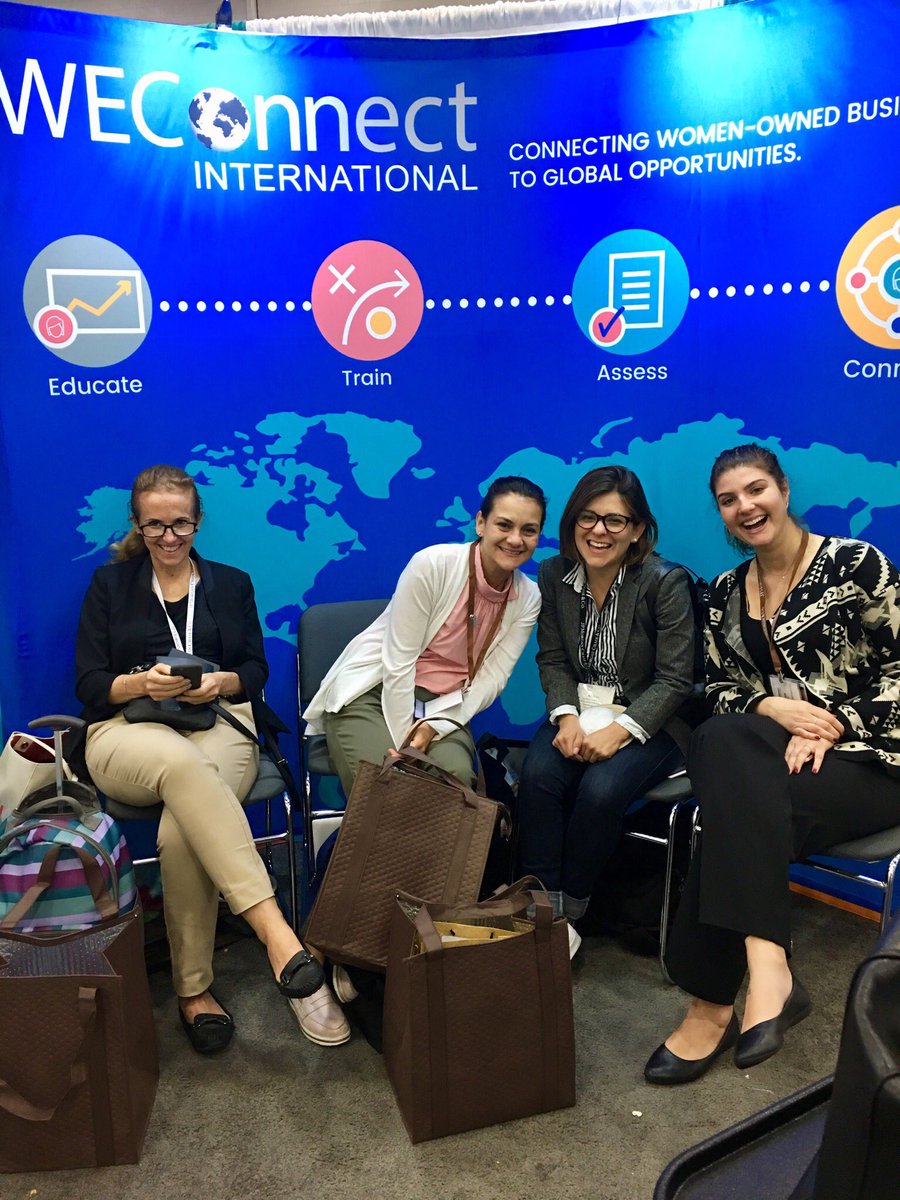 CEOVazquez's tweet photo. Very proud of the @WEConnection team and how we managed a ton of interest and opportunity at the @WBENCLive #WBENCConf Fair and how everyone worked together to promote our mission, our member buyers, #WomenBusinessOwners and our partners in #GoForGlobal https://t.co/a49tyfClN7