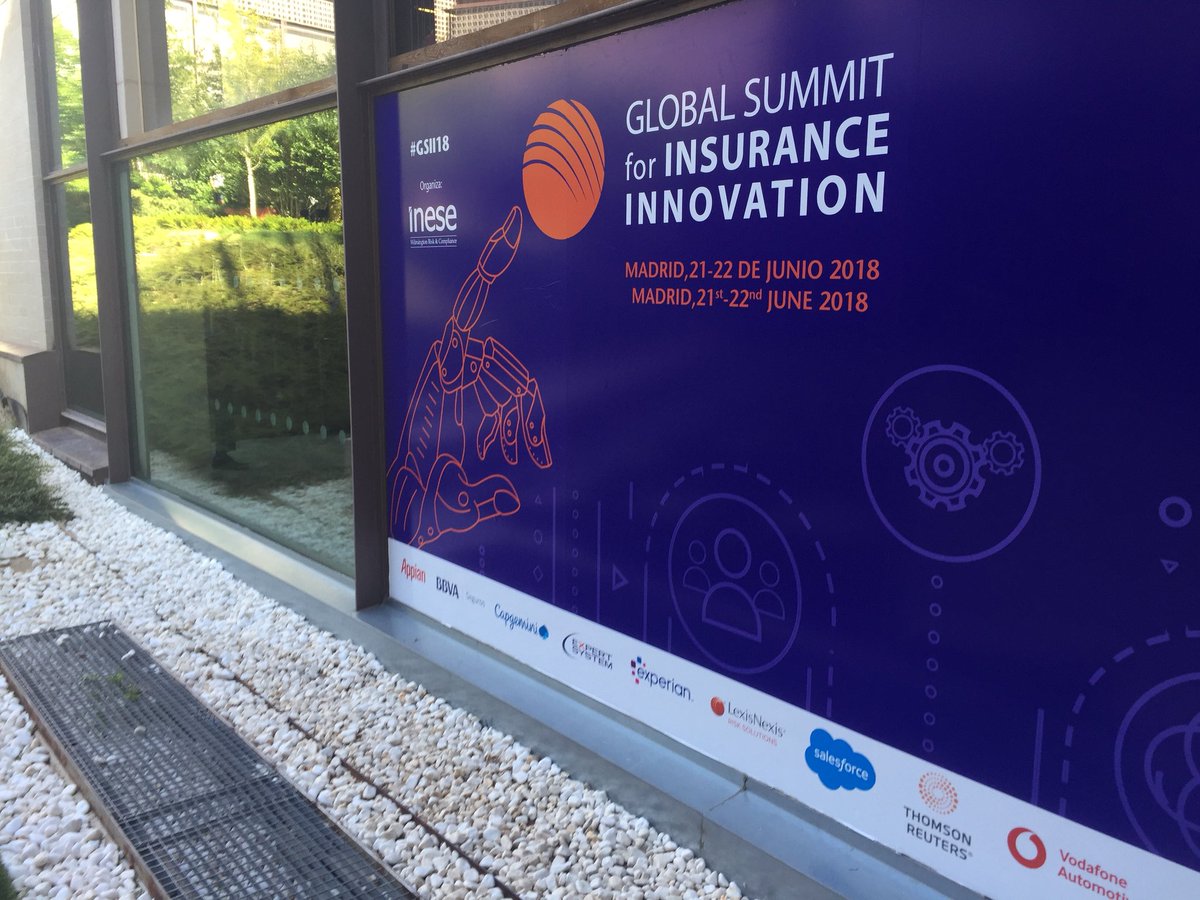 rjimenezu's tweet photo. RT @mloughlin: RT @techfoliance: Super excited to partner with #GSII18 to discuss the latest trends in #Insurtech in #Spain and #Europe 💃🏻☀️
@Inese_seguros #fintech @Allianz_es @salesforce @LexisNexis #AI #Blockchain #Data @EmmanuelDjengue https://t.co/Up5RU8nMma