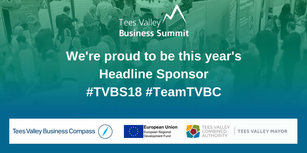 GemmaWaltonMktg's tweet photo. We're proud to be the Headline sponsor at this years @TeesVBSummit ! On the day we'll be delivering some fantastic seminars so make sure you check them out,register &amp; join us https://t.co/BpCi64q2Qh https://t.co/iiWRcT89S7