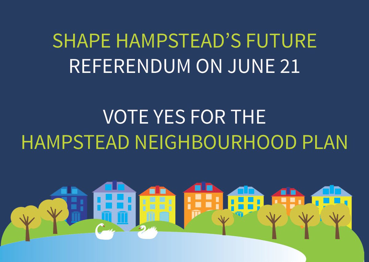 HampsteadForum's tweet photo. @StephensLStark @mariahigson1 @OliverCooper @VillageVoice1 @NW3CLT @andrewhj @HandHSocHeath @HamandHigh @NewJournal Let's vote today at Burgh House for the Hampstead that residents want. Support the Neighbourhood Plan. Thank you! https://t.co/pHn0LUej6H