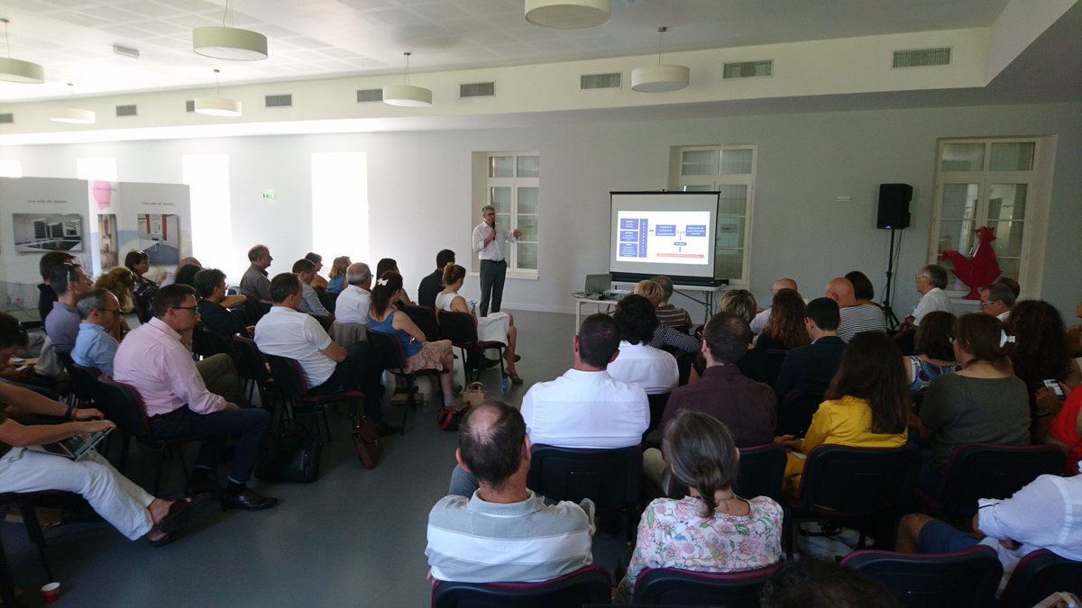 FrenchtechVR's tweet photo. Conf de loic Moura au delà de la techno la révolution numérique impacte l'organisation du travail et les métiers #FrenchTechVR https://t.co/ECMl37kaTA