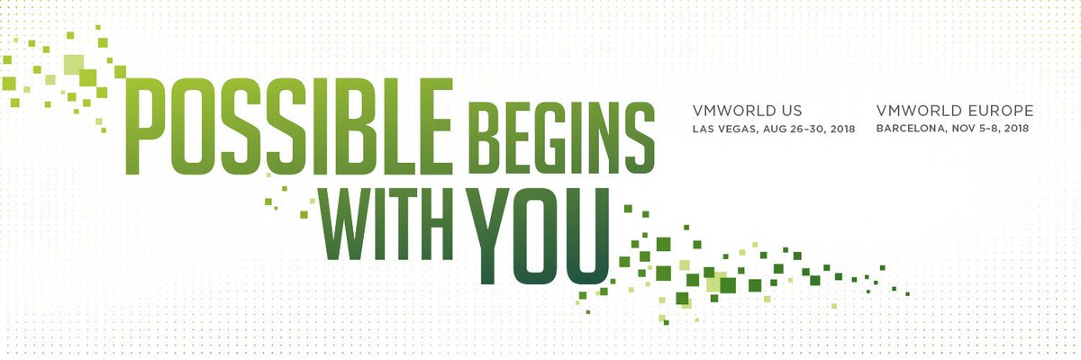 simonbennett42's tweet photo. At @VMworld 2018 August and November, join your customers in discovering the newest trends and #tech and meeting the industry's top #IT experts. Registration is now live, so take the next step in guiding your customers to the next level of IT: https://t.co/va8hsyzGcu https://t.co/3ZRktV2ia2