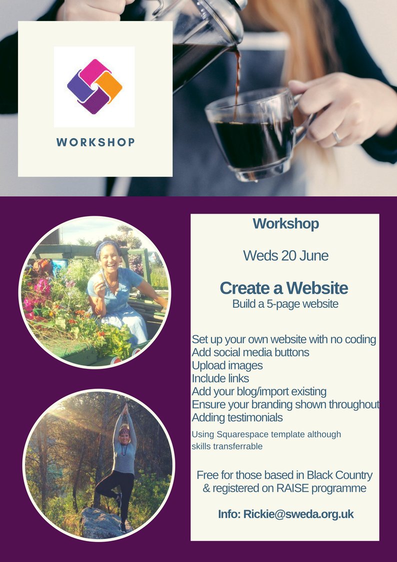 SwedaServices's tweet photo. Great to see the people on #RAISE programme enjoying our first website workshop via @RickieWrites yest. That's 5 new websites created in a morning! If you're a business in the BC that needs a new website - drop us a tweet! https://t.co/gK2sZ71iFd