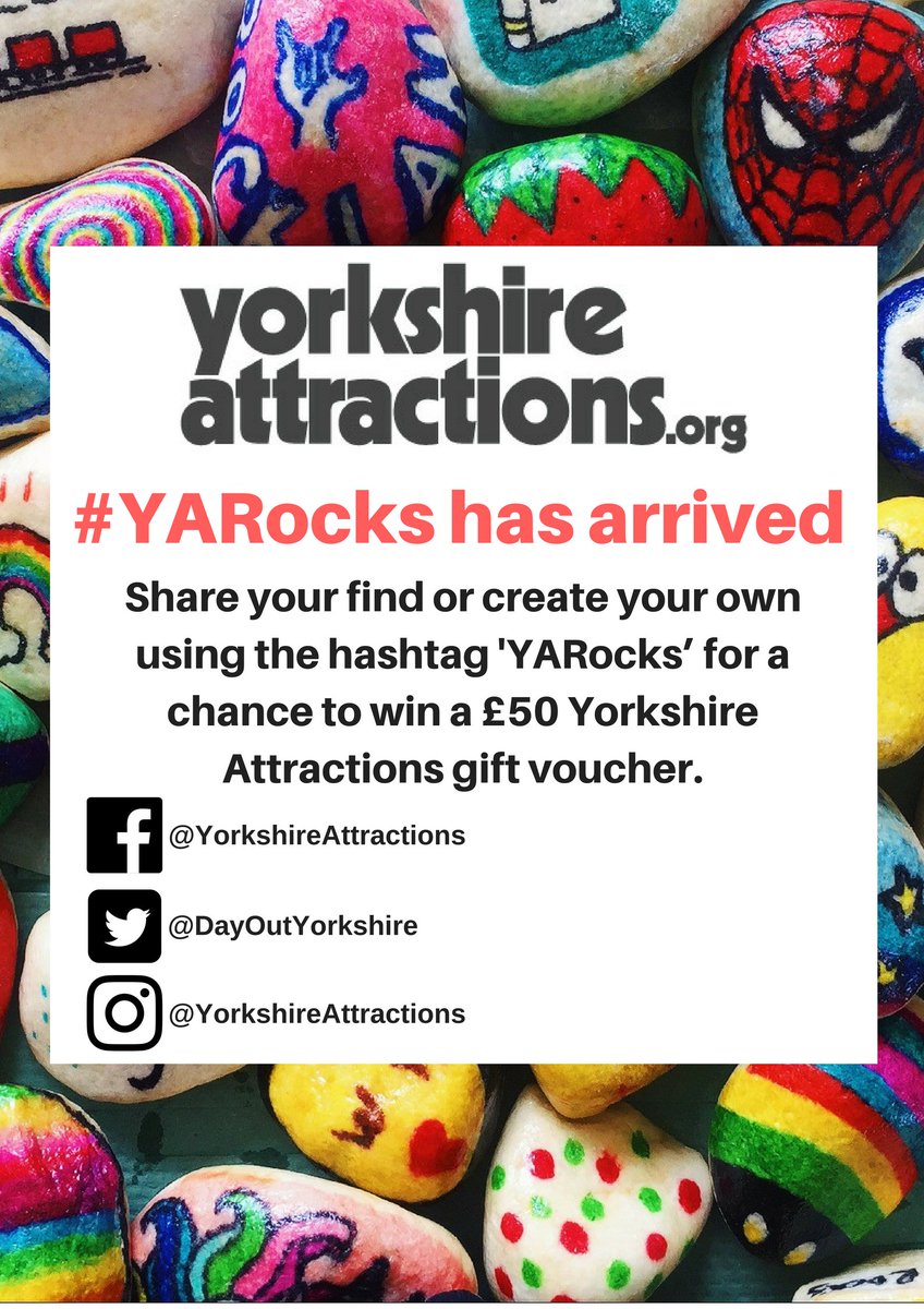 As a member of #YorkshireAttractions @DayOutYorkshire WATCH OUT for their #YARocks here at the Farm!  Find one, post on social media (#YARocks) and you could WIN a £50 gift voucher!