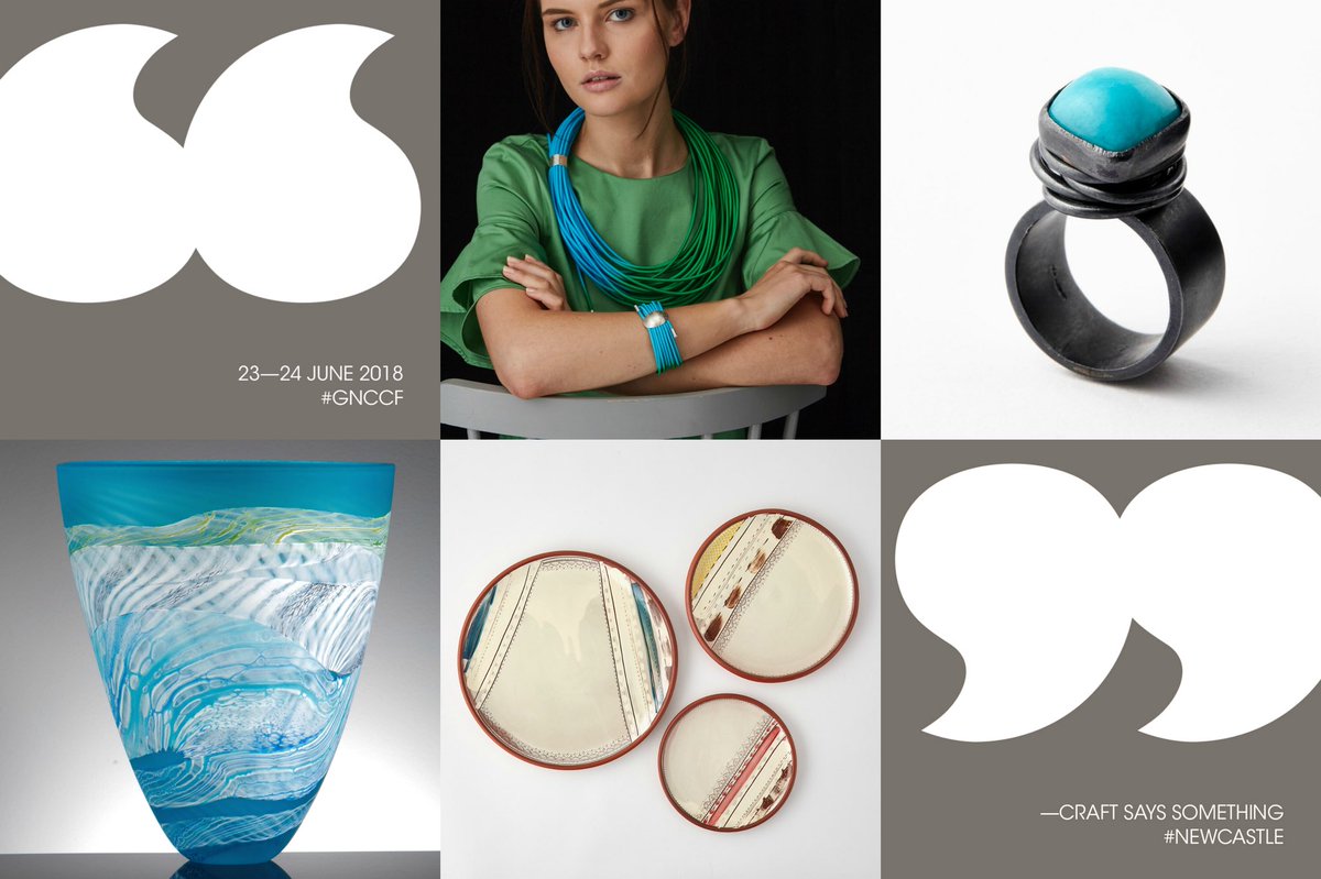 ++THIS WEEKEND++
23-24 JUNE 2018 - Great Northern Contemporary Craft Fair #GNCCF <a href="/biscuit_factory/">@biscuit_factory</a> #Newcastle <a href="/getnorth2018/">Great Exhibition of the North 2018</a>
50 artists, designers and makers of contemporary craft selling unique jewellery, glass, ceramics, textiles, prints and more. 
greatnorthernevents.co.uk