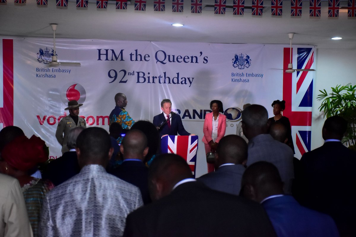 UKinDRC's tweet photo. Nous avons eu une belle cérémonie de la fête de la Reine. Merci à tous ceux qui y ont pris part. Grand merci aussi à tous nos sponsors. Voici quelques photos de cette agréable soirée.
#QBP2018
#QBPRDC https://t.co/nr0yDOFktI