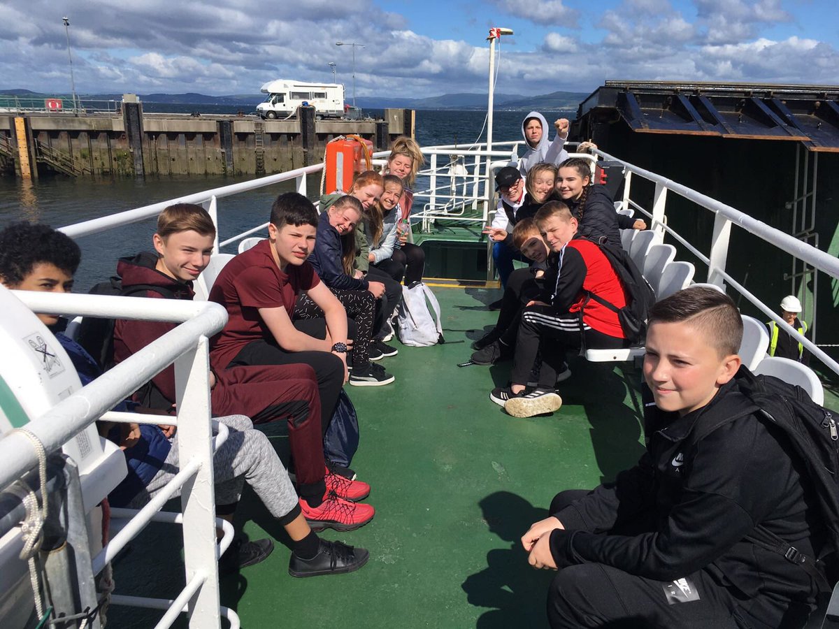 BellshillA's tweet photo. S1 pupils are very excited to cycle round Millport today! We have a fabulous day for it! https://t.co/b1iUGi001X