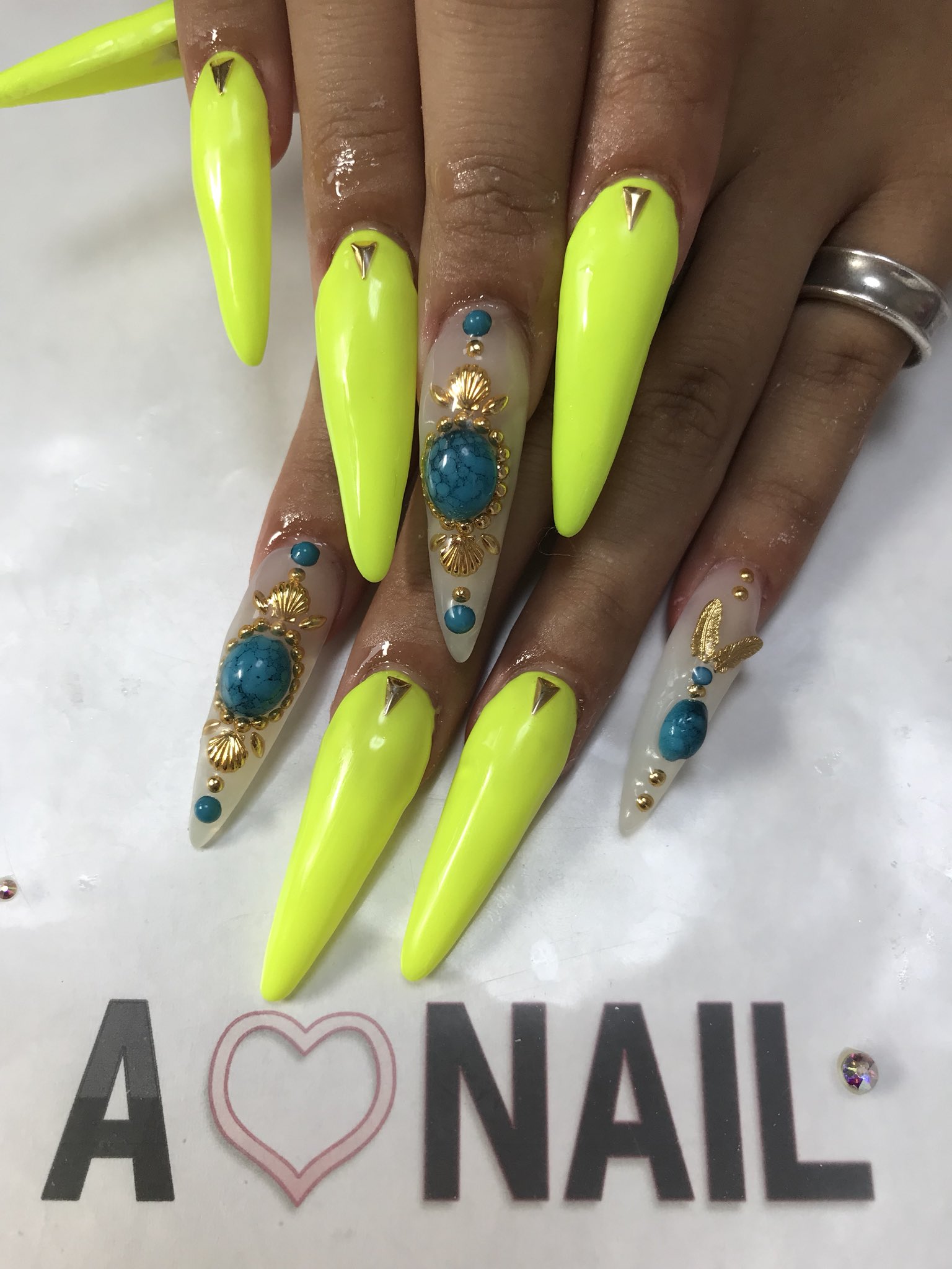 A Nail V Twitter 清楓ちゃんネイル スカルプ 毎月ありがと ロングスカルプ ネオン 夏ネイル 自宅ネイル 本厚木 本厚 やり放題 Anail
