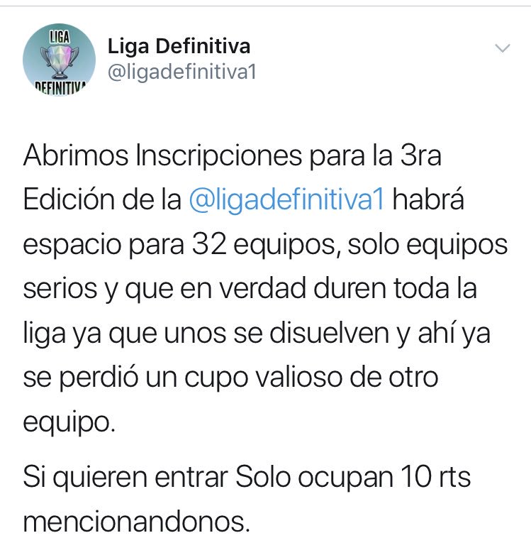 Necesitamos 10rt para entrar en la @ligadefinitiva1  gracias 😊