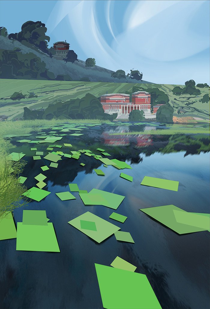 sylvainsarrailh's tweet image. The pretty and curious stylized landscapes of Nevena Nikolcheva ( @nennnnnn ) :behance.net/NENNN