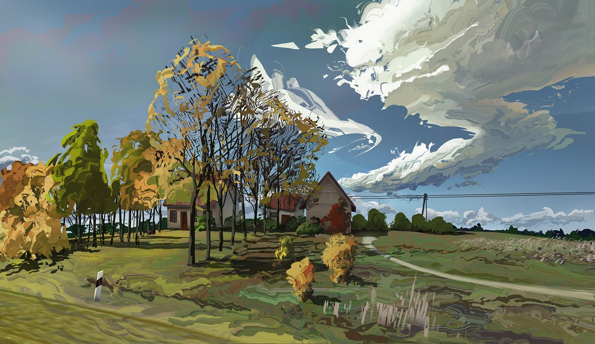 sylvainsarrailh's tweet image. The pretty and curious stylized landscapes of Nevena Nikolcheva ( @nennnnnn ) :behance.net/NENNN