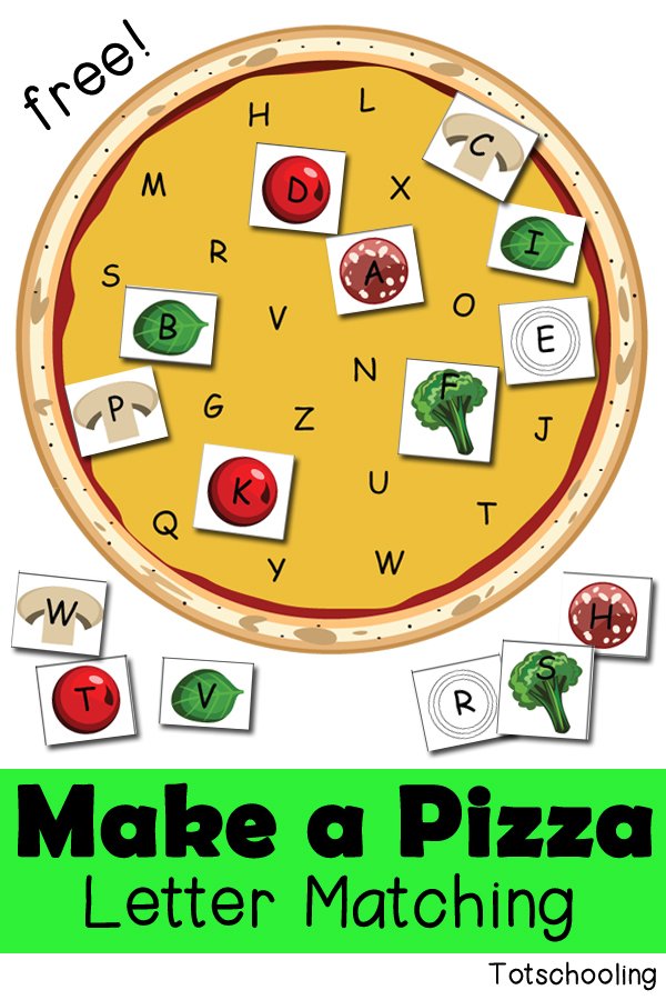 thisreadingmama's tweet photo. PIZZA LETTER MATCHING: Kids will love building a pizza by matching #uppercase or #lowercaseletters. https://t.co/gVhhpBafWo https://t.co/vVykYzXr4S