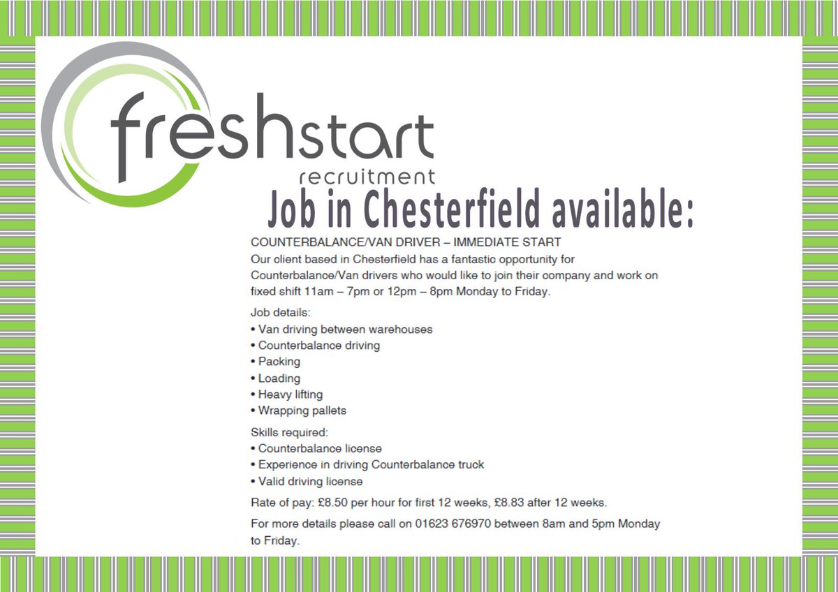 Fresh Start Recruitment tweet media