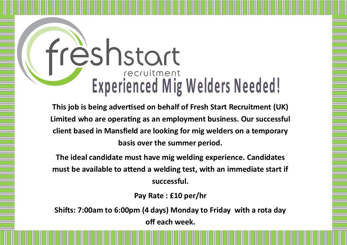 Fresh Start Recruitment tweet media