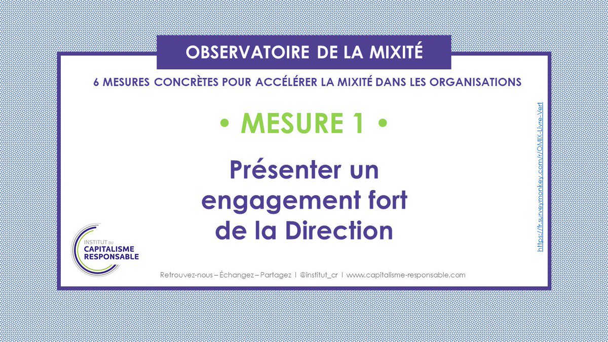 Institut_CR's tweet photo. "La mixité doit être inscrite dans la stratégie de l'organisation et le dirigeant ou la dirigeante doit se montrer exemplaire" @mcmaheas via @Challenges #Egalité @Egal_FH #mixité #entreprise @delamarnierre
https://t.co/o1G0I6UuWw https://t.co/VXJFPPq8EH