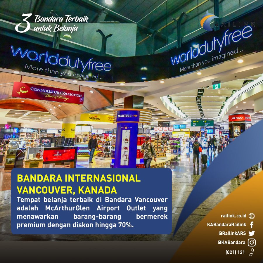 KAIBandara's tweet photo. 3/3 McArthurGlen Airport Outlet di Bandara Vancouver sedang melakukan ekspansi untuk menampung 35 merek premium yang akan segera bergabung. #RailinkFact https://t.co/8tQKGy0180