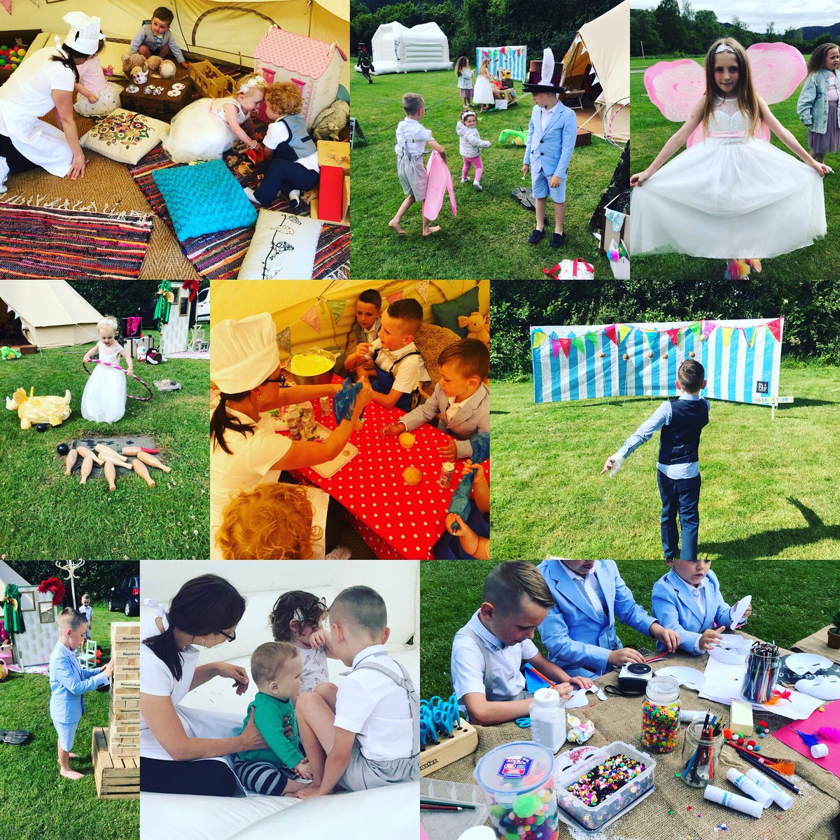 wondercreche's tweet photo. FANTASTIC wedding @hafodfarm yesterday. The sun shone and the children played! Parents had a fab day too! https://t.co/ZSnYAMTT6m https://t.co/kYeIpXIqGU