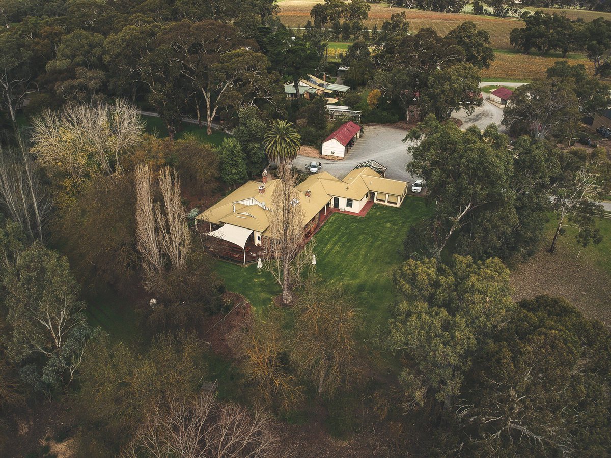 A beautiful, birsdeye view of our cellar Door and surrounds. 
#yangarraestate #mclarenvale