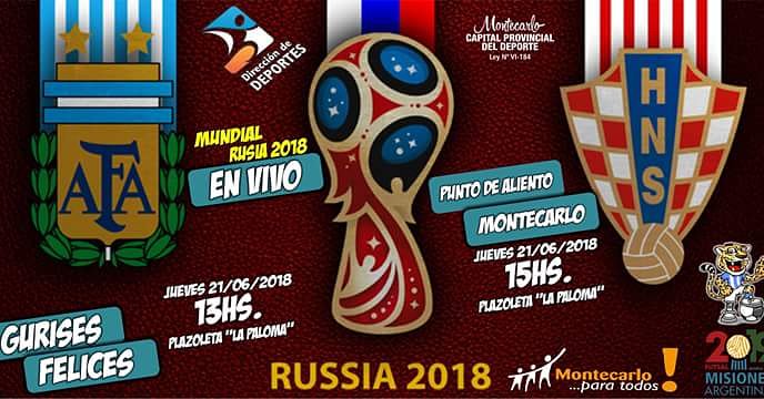 Vení a alentar a la Selección Argentina!!!!
En el marco del Mundial de Fútbol Rusia 2018 te invitamos a ser parte de segundo "Punto de Aliento" para nuestra Selección Argentina de Fútbol este próximo día jueves 21 de Junio, vamos a armar nuestro Punto de Aliento en la paloma .