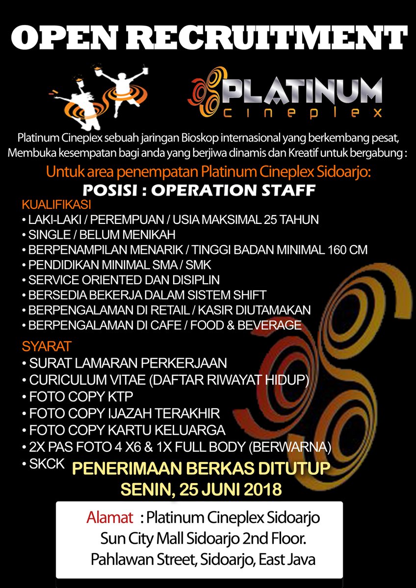 Cineplex Sidoarjo Platinum Sda Twitter