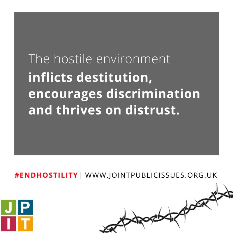 Join us this #RefugeeWeek as we call for the UK Gov't to #EndHostility #RefugeeWeek2018 jointpublicissues.org.uk/endhostility/
