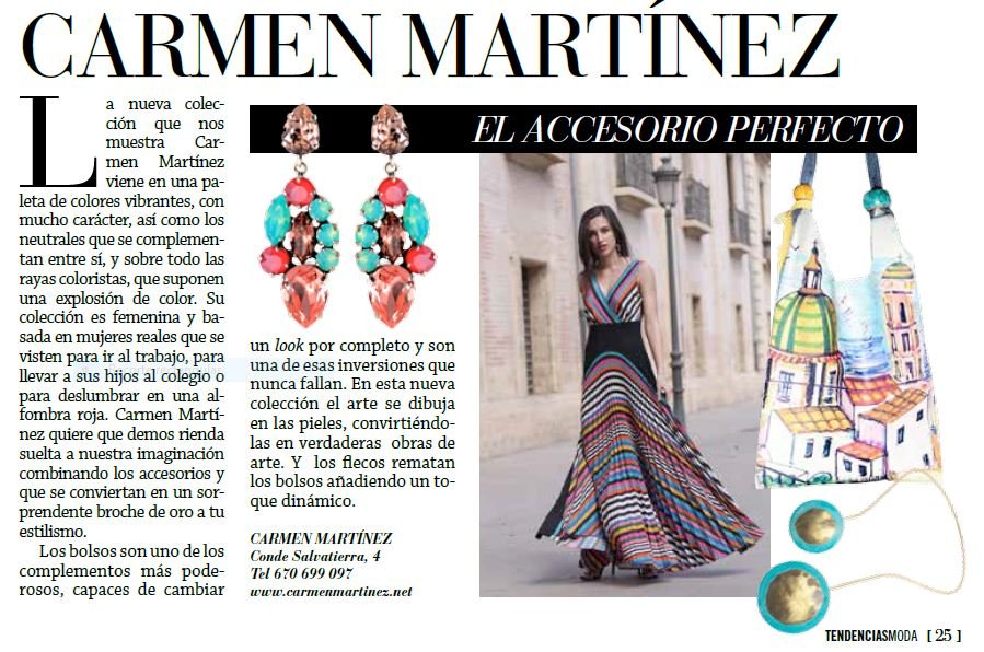 CMComplementos's tweet image. Estupendo reportaje en el número 39 de la Revista Tendencias Moda.
@tendenciasfashionmagazine  #revista #moda #valencia