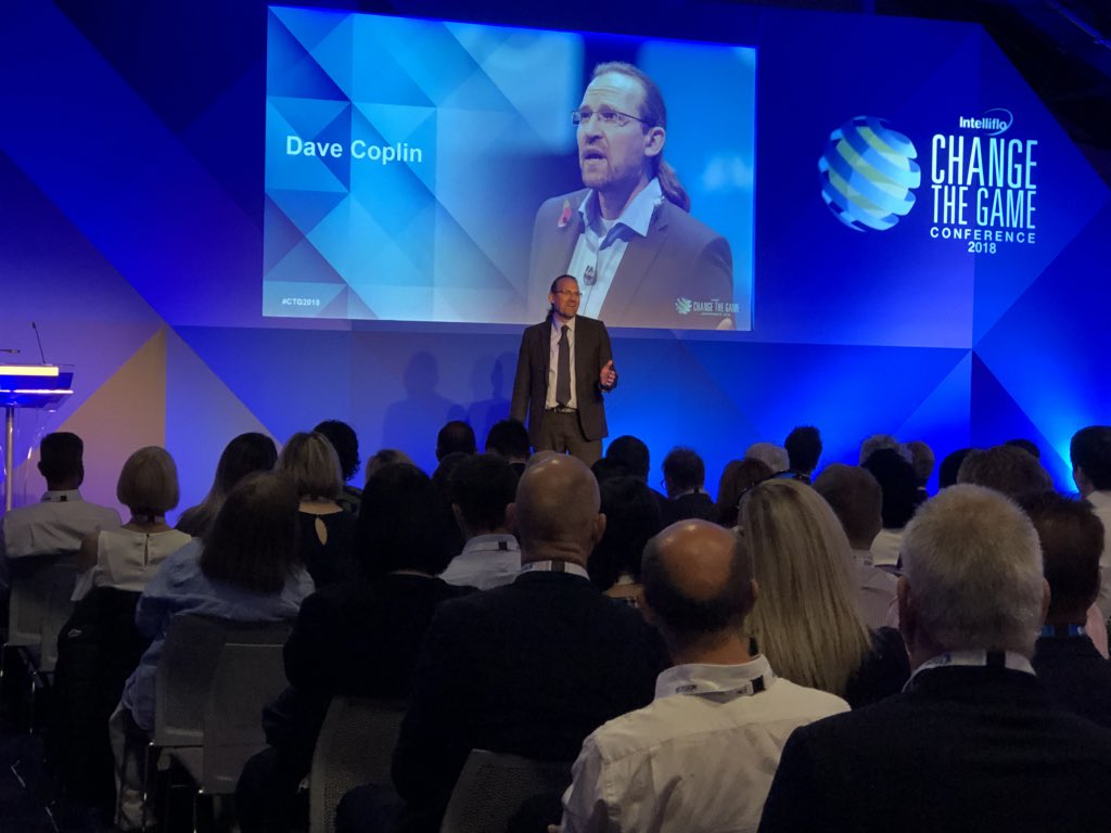 AntramsWS's tweet image. Dave Coplin rocking the stage at Change The Game conference discussing how technology will become the norm in the advice process. #CTG2018