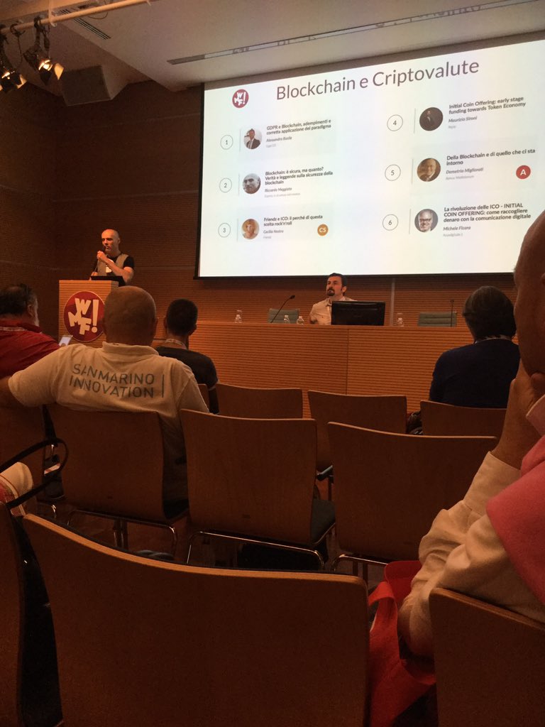 Riccardo Meggiato #WMF18 per la prima volta la #blockchain ci mette davanti a una forma di responsabilità sociale
