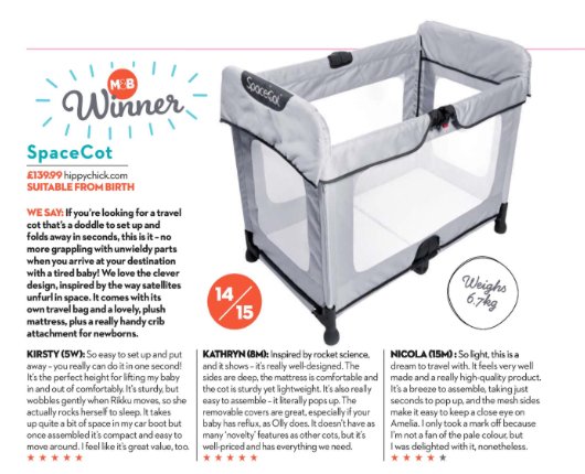 choice travel cot