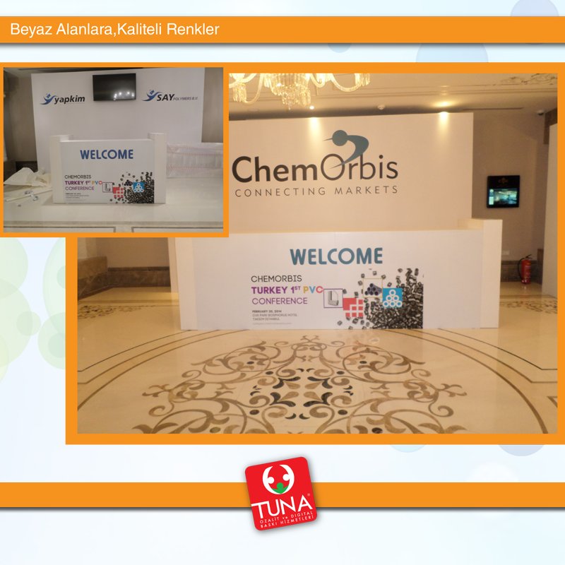 Tunadigital's tweet photo. 1. #ChemOrbis Türkiye PVC Konferansı için hazırladığımız #SahneUygulama çalışmalarımız. #TunaDigital https://t.co/MqG3mdDO3t