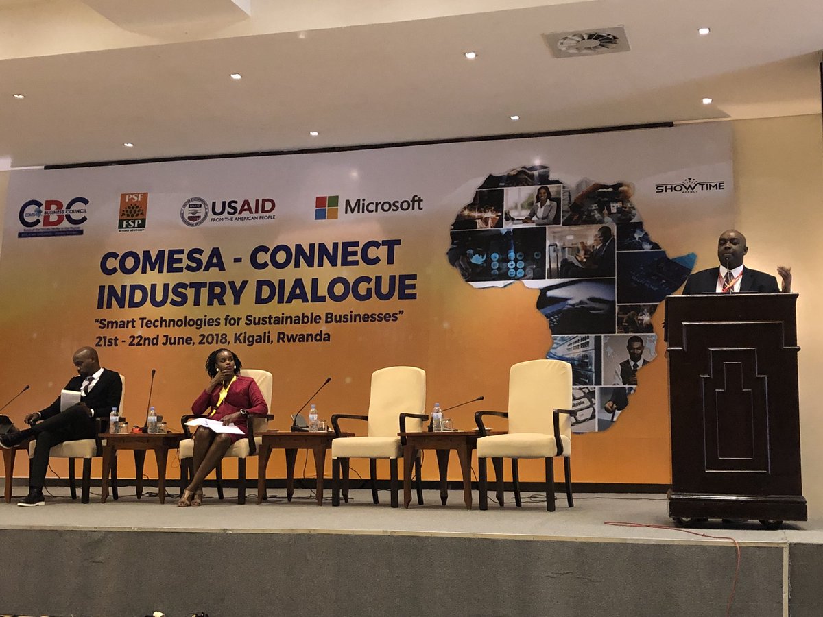 Miyeh's tweet photo. “In light of GDPR, Governments in Africa need to be proactive about data protection to increase trust” #CBCConnectIndustry2018 https://t.co/N2oZE7zvUv