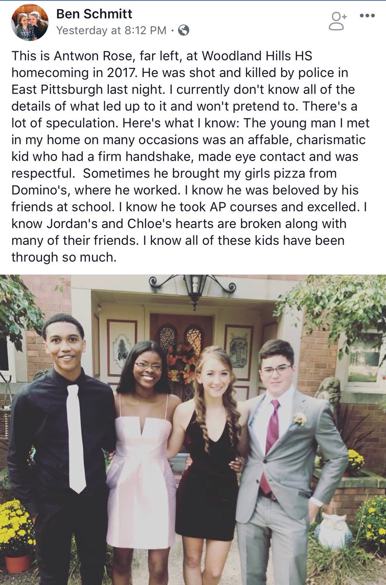 LeeMerrittesq's tweet photo. This is what the community has to say about #AntwonRose. https://t.co/mZaWSiIUg1