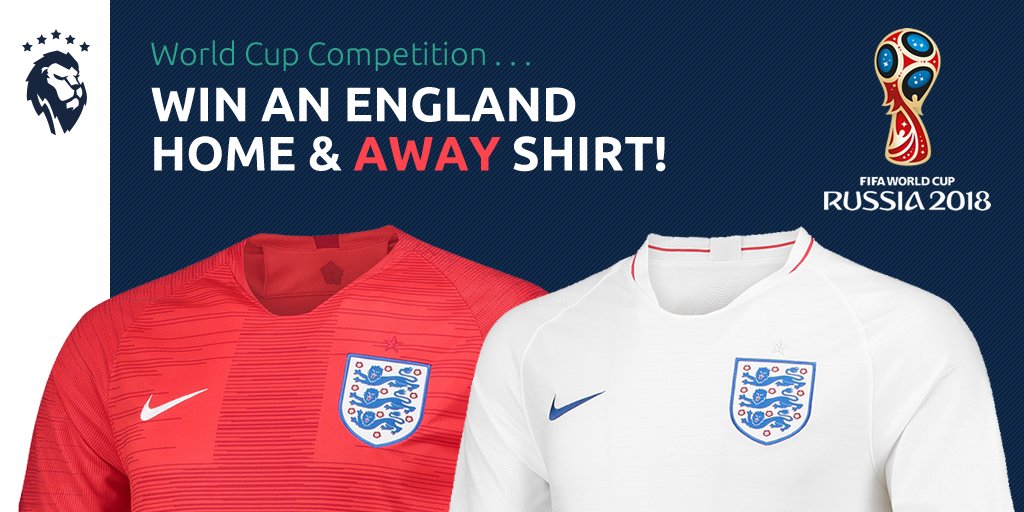 myclubpro's tweet photo. WORLD CUP COMPETITION - We are giving away an England HOME &amp; AWAY shirt to one lucky winner. To enter simply RETWEET this post and FOLLOW us! Winner chosen at random on Fri 29th June 2018 #WorldCup2018 #ThreeLions #EnglandFans #ENG https://t.co/0Rcqa9HzQQ