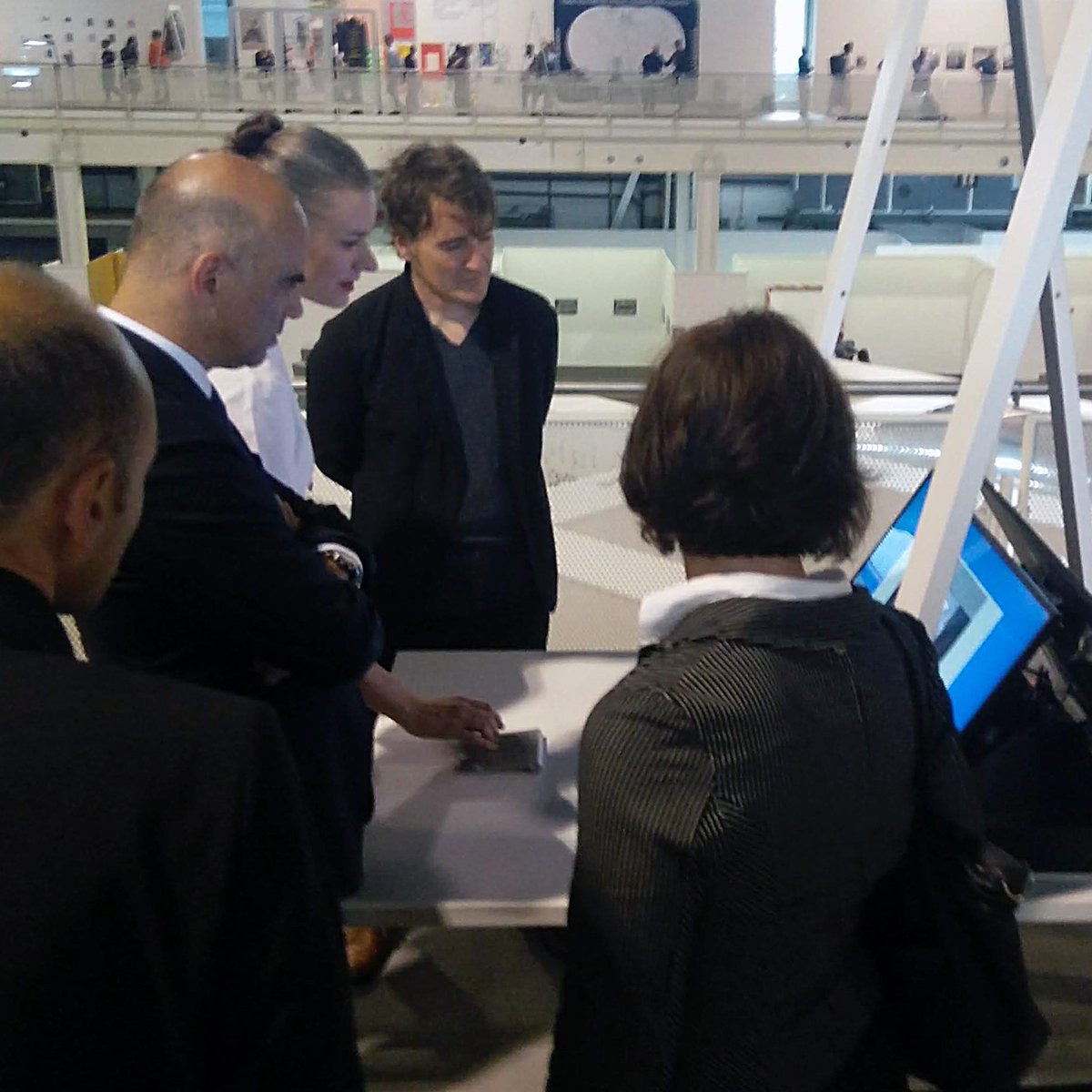 harrisblondman's tweet photo. Last week during Art Basel, we received a Swiss Design Award for a selection of our websites, which we consider to be a great recognition and support of our practice. We were honored to present our work to President of Switzerland Alain Berset during the opening of the exhibition https://t.co/3W30hzm0vT