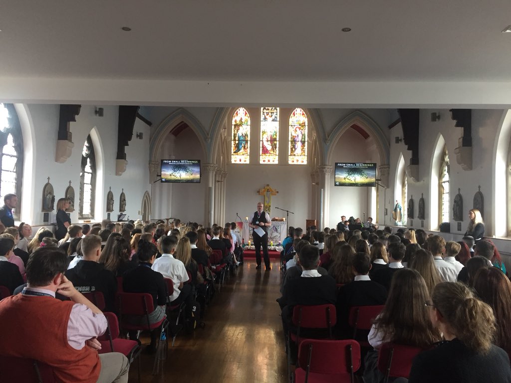 Head_stmarys's tweet photo. A pleasure to spend a final morning together with year 11 for leavers mass and assembly. God bless and keep in touch. https://t.co/7i9kuFsCS0