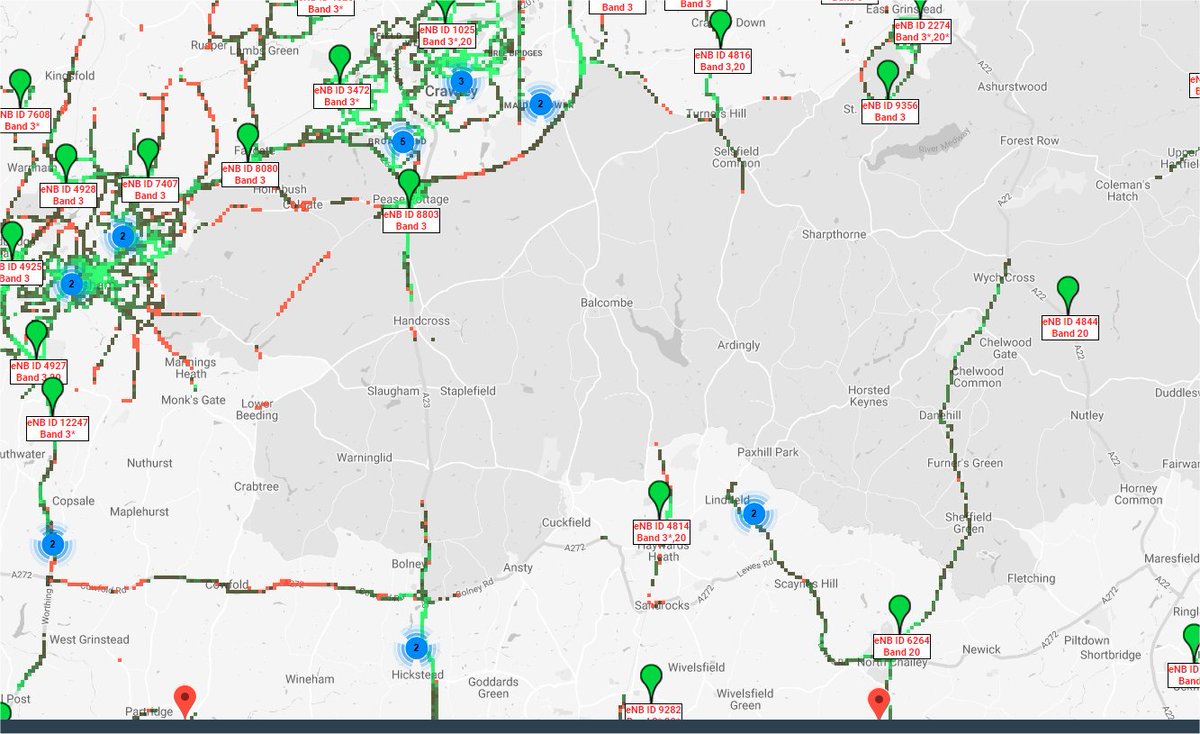 RobertPhilpot's tweet photo. In the middle of Sussex is the #GREATVOID where cellular service simply disappears! This is Three, others are almost as bad. https://t.co/dAZaHRQLBf