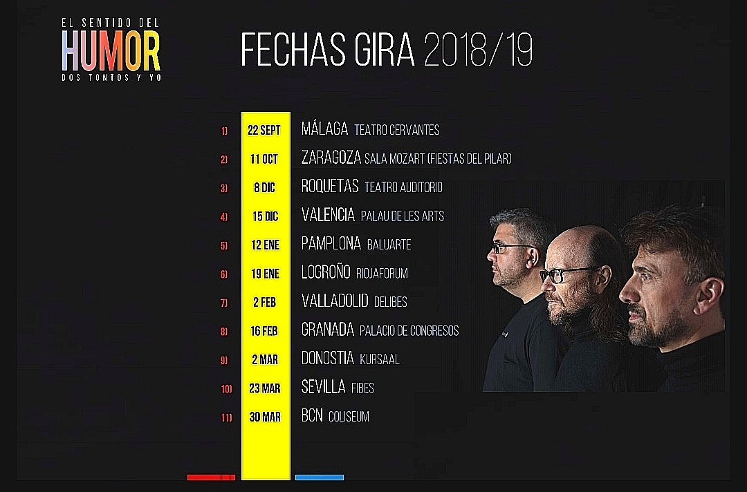 flofdezz's tweet photo. Otra de las cosas que quería hacer en esta vida; un espectáculo de risa con...

El Mítico @SSantiagosegura 
y 
El Gran @JoseMotatv 

Escribiendo nos estamos riendo.
Cuando lo veáis ya me contaréis.
Primeras 11 ciudades!!!
Entradas a la venta YA:
https://t.co/kREGumZKle https://t.co/McDm8J1jOI