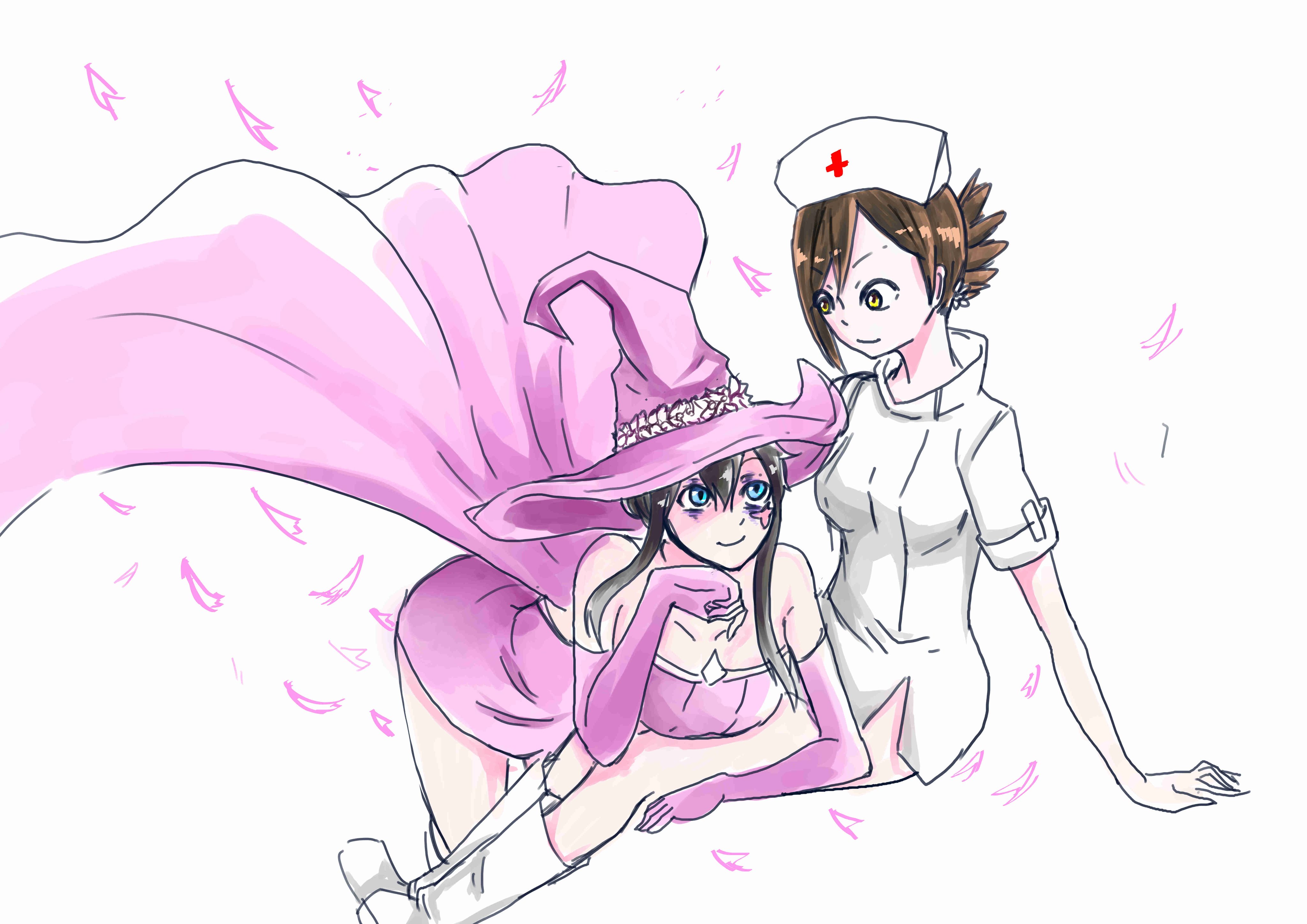 ナツザメ はしもとさんリクエストありがとうございます 夜桜四重奏のじゅりとりらを描きました リツイートした人全員フォロー いいねした人で気になった人フォローする 夜桜四重奏 絵描きさんと繋がりたい T Co 3hofwtkhne Twitter
