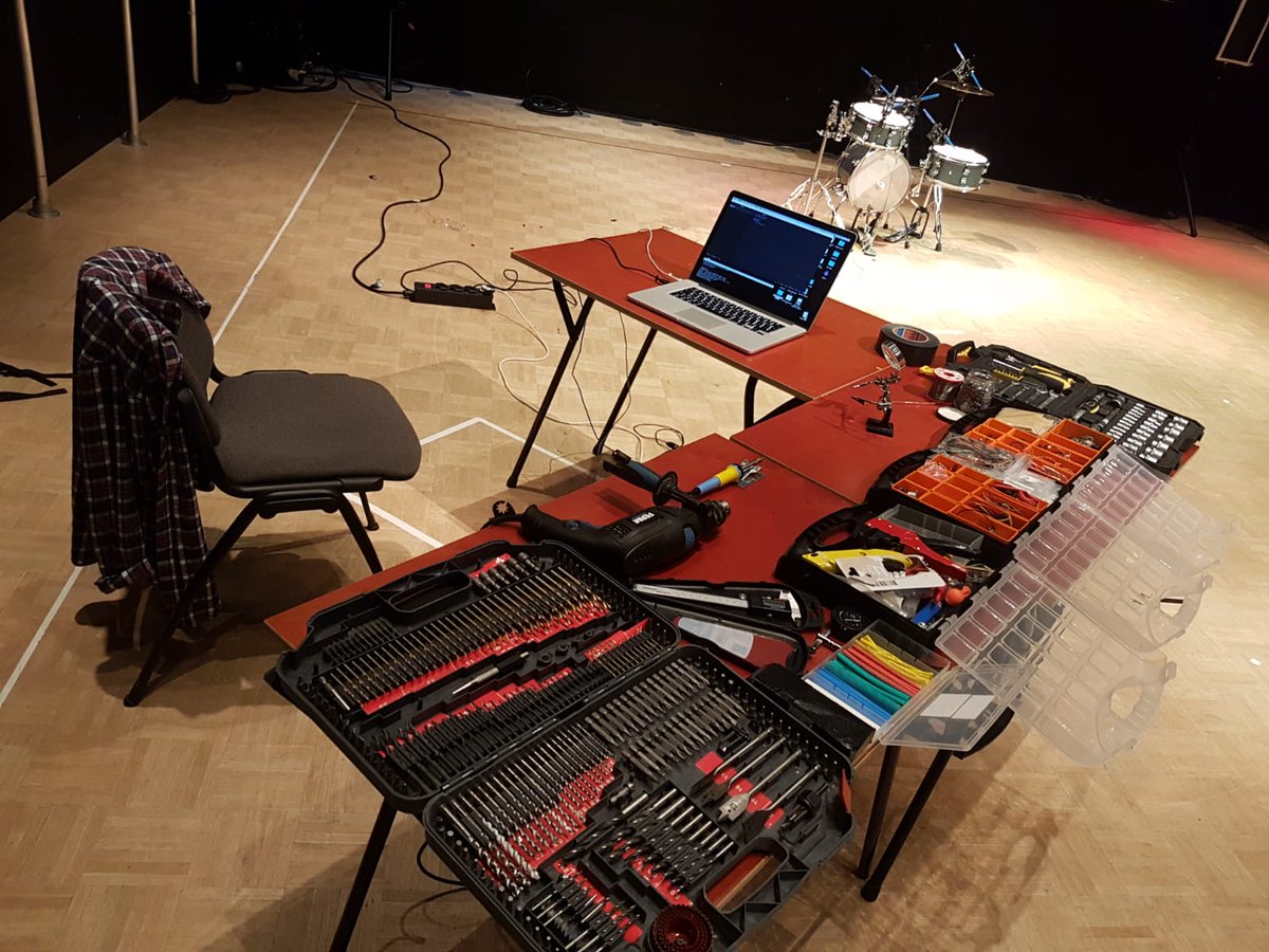 iiioooio's tweet photo. Working on our automated drum set for re- (1st draft) // July 4 @muziekgebouw // Spr!tzl 2018 https://t.co/XoI1hTqOt8