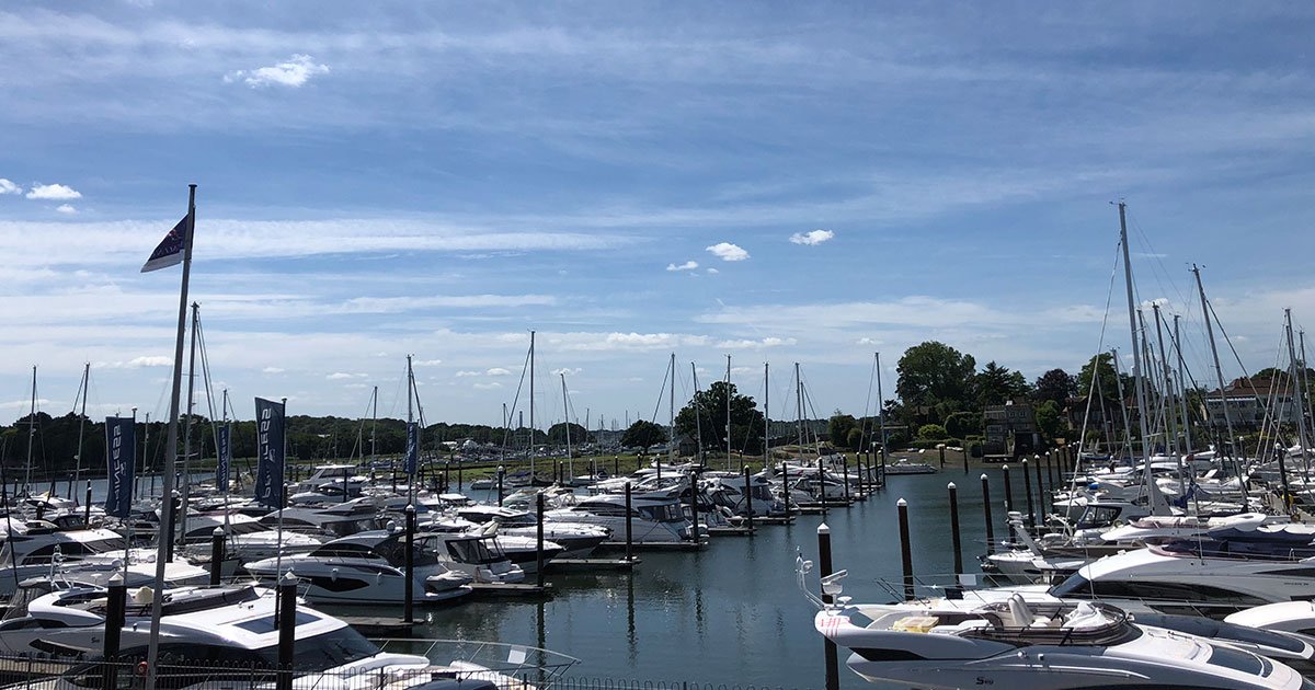 Swanwick Marina sitting pretty under a lovely summer sky on the longest day of the year! #SummerSolstice