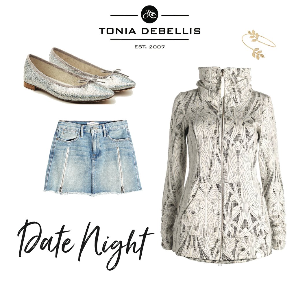 #Summer #DateNight  #Molly #designer #style #flats #toniadebellis #tdb #jeanskirt #denim #night #drinks #appetizers #aperitivo #sunset #beachwalks #picnics #waves #salsa #bachatta #tango #meringue #dancing #date #dating