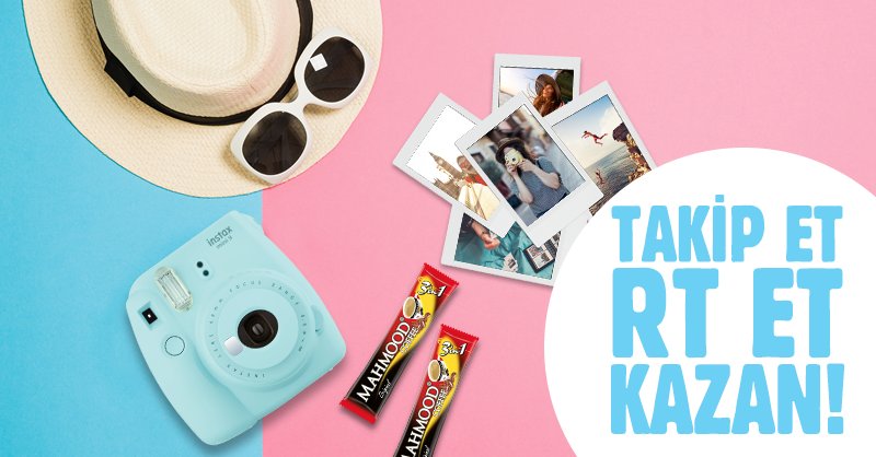 En uzun günün en keyifli yarışması başladı!🔔 Bugünün keyfini doyasıya çıkarıp bol bol anı biriktirmeye ne dersin? Şimdi <a href="/mahmoodcoffeetr/">Mahmood Coffee TR</a> hesabımızı takip et, tweeti RT'le Instax Mini 9 seti kazanacak şanslı kişi olma fırsatını yakala!😊📷