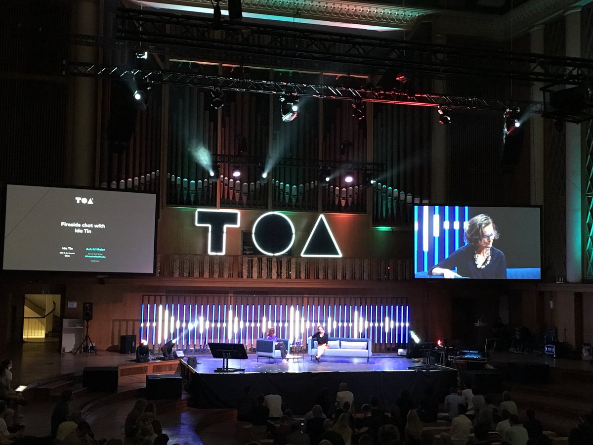 Great to see @idatin from @clue talking about #femtech and empowering women at #TOA18. #womenintech #femalefounders #digital #berlin #femalepioneer #femalepower